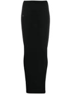 Unravel Project Logo Print Column Skirt - Black
