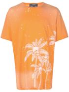 Dom Rebel Skull Palm T-shirt - Orange