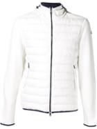 Moncler Padded Front Jacket, Men's, Size: S, White, Polyamide/goose Down/cotton