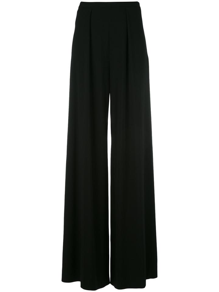 Aviù Draped Wide-leg Trousers - Blue