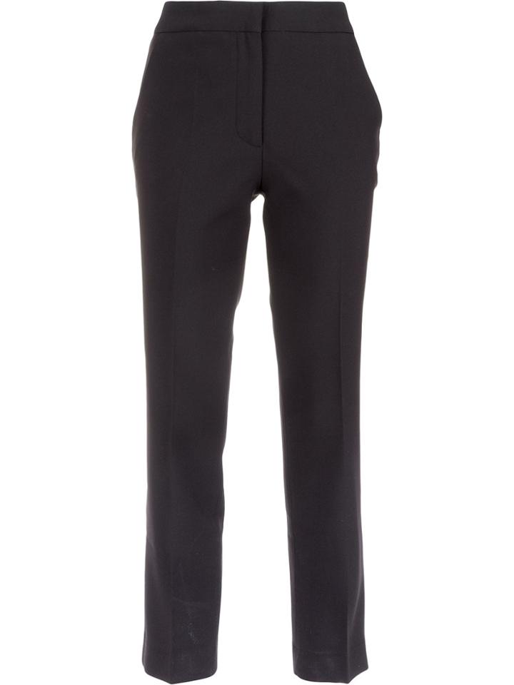 Egrey Straight Tailored Trousers - Black