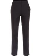Egrey Straight Tailored Trousers - Black