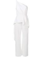 Roland Mouret Charlesworth One-shoulder Jumpsuit - White