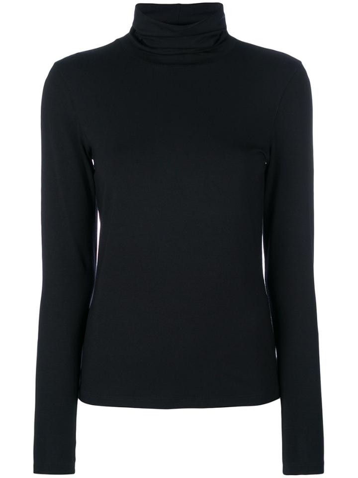 Le Tricot Perugia Turtleneck Sweater - Black