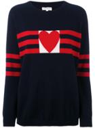 Chinti & Parker Cashmere Love Heart Sweater - Blue