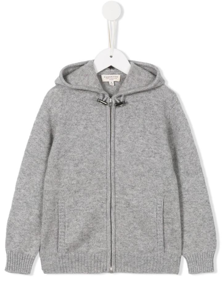 Cashmirino Toggle Hooded Cardigan, Boy's, Size: 8 Yrs, Grey