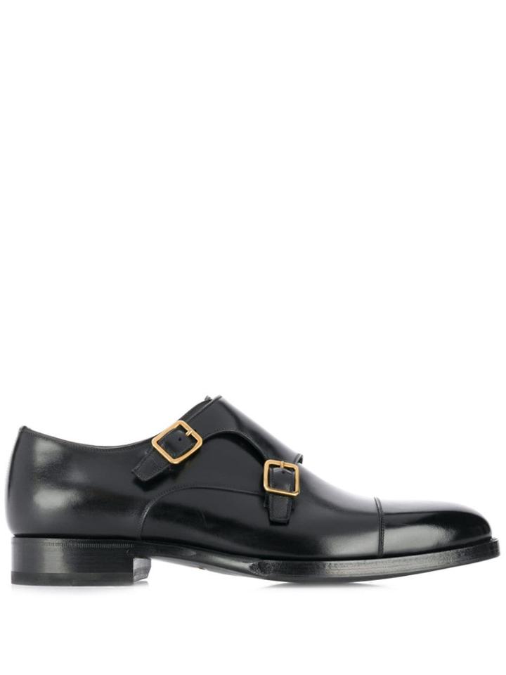 Tom Ford Wessex Monk Shoes - Black