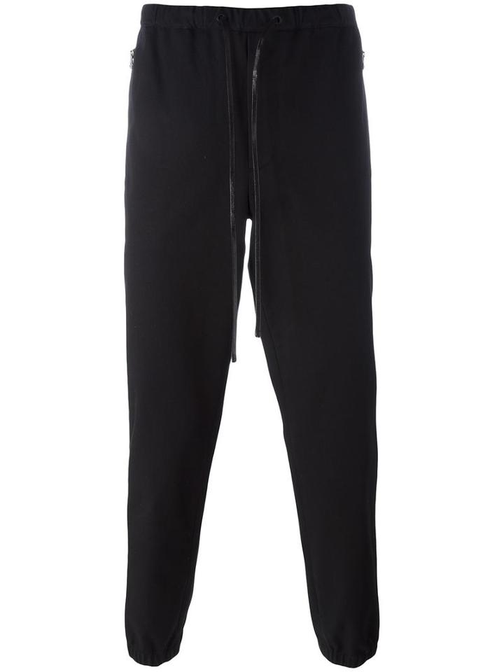 3.1 Phillip Lim Drawstring Trousers, Men's, Size: 32, Black, Cotton/polyester/polyurethane