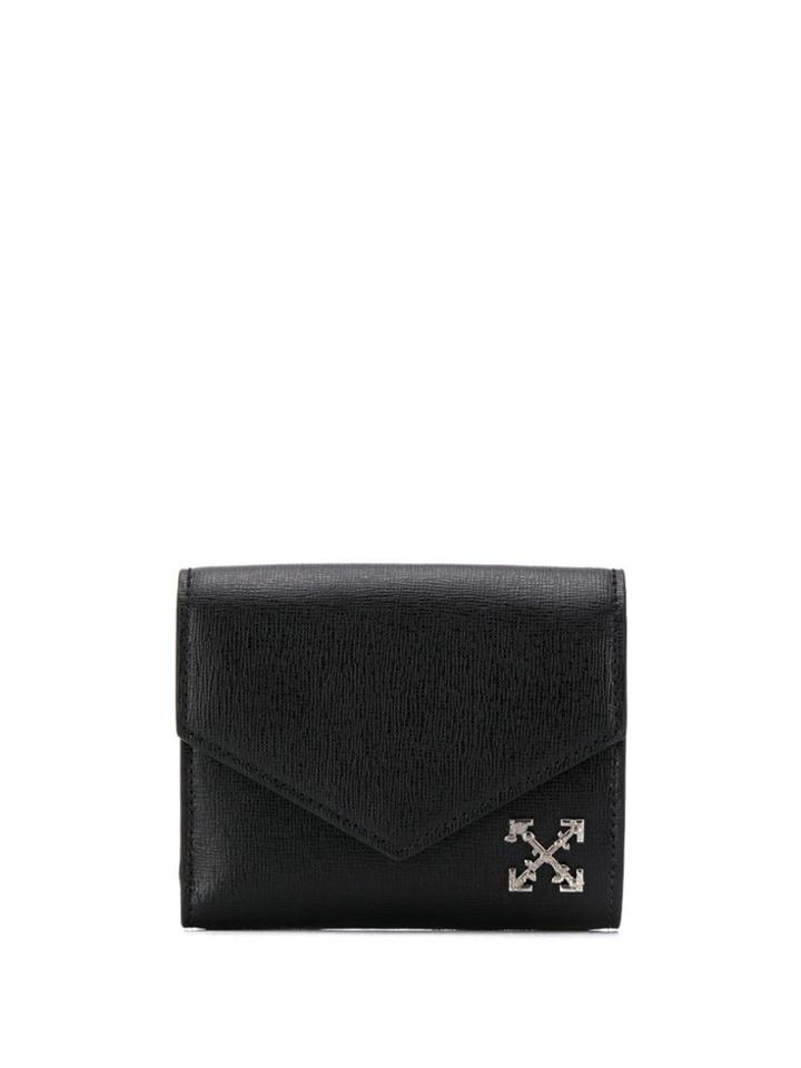 Off-white Arrow Plaque Wallet - Black