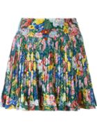 Kenzo Vintage Pleated Floral Skirt