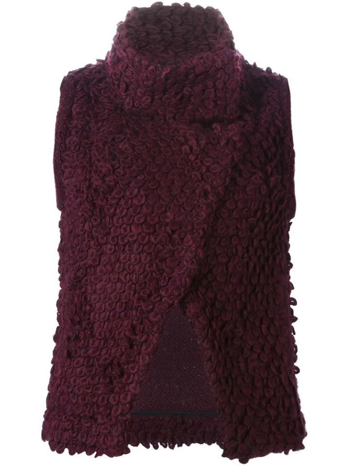 Iro Loop Knit Gilet, Women's, Size: 38, Pink/purple, Acrylic