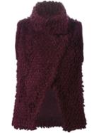 Iro Loop Knit Gilet, Women's, Size: 38, Pink/purple, Acrylic
