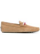 Tod's New Gommini Intreccio Loafers - Nude & Neutrals