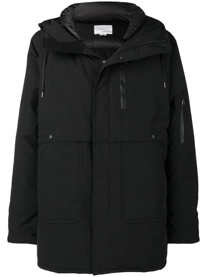 Nanamica Hooded Padded Coat - Black