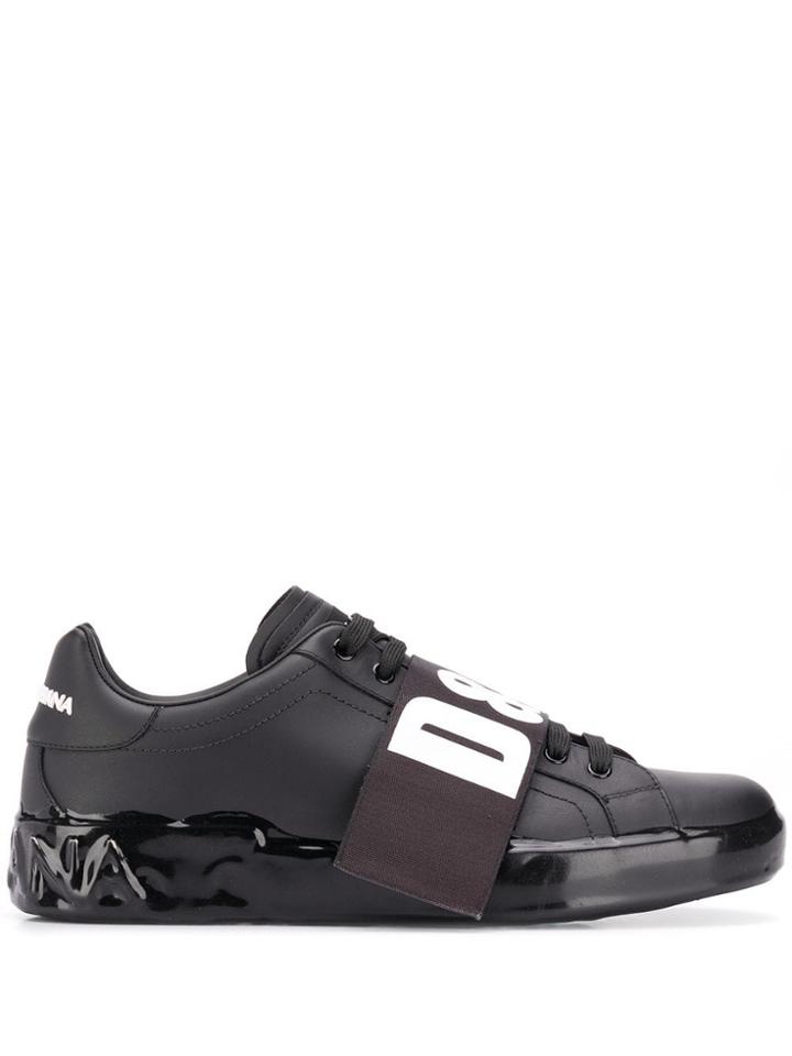 Dolce & Gabbana Melt Portofino Sneakers - Black