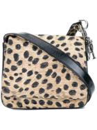 Christian Dior Vintage Leopard-printed Nylon Cannage Shoulder Bag -