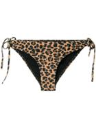 Zadig & Voltaire Leopard Print Bikini Bottom - Brown