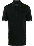 Philipp Plein Embroidered Detail Polo Shirt - Black