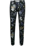 Christian Pellizzari Embroidered Slim Fit Trousers - Black