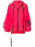 Unravel Project Hooded Rain Jacket - Pink