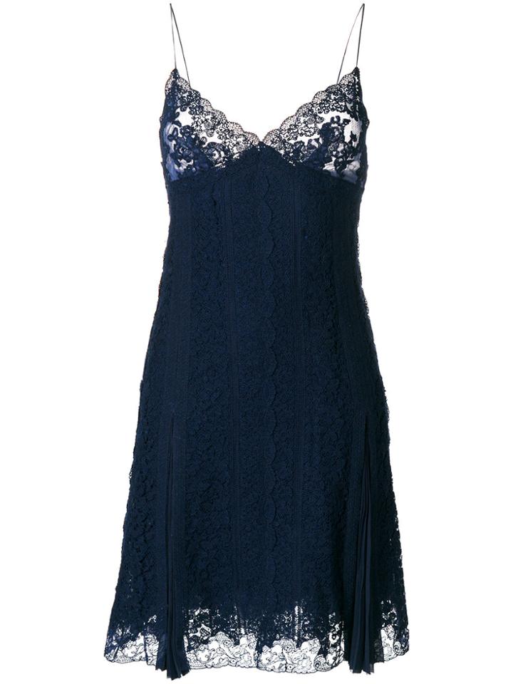 Ermanno Scervino Lace Cami Dress - Blue