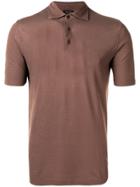Dell'oglio Knitted Polo T-shirt - Brown
