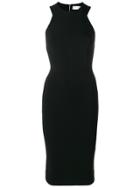 Victoria Beckham Cut Out Back Fitted Dress - Black