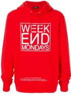 Undercover Week End Mondays Hoodie - Red