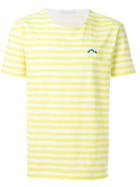 Société Anonyme Striped T-shirt, Men's, Size: S, White, Cotton