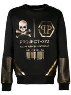 Philipp Plein Metallic-tone Logo Sweatshirt - Black