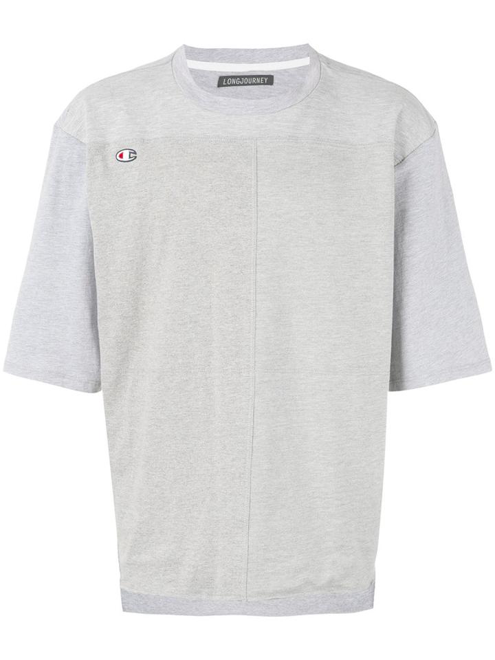 Longjourney - 'thank You' Printed T-shirt - Men - Cotton - L, Grey, Cotton