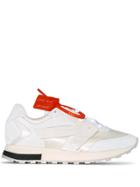 Off-white White Hg Runner Leather And Suede Low-top Sneakers