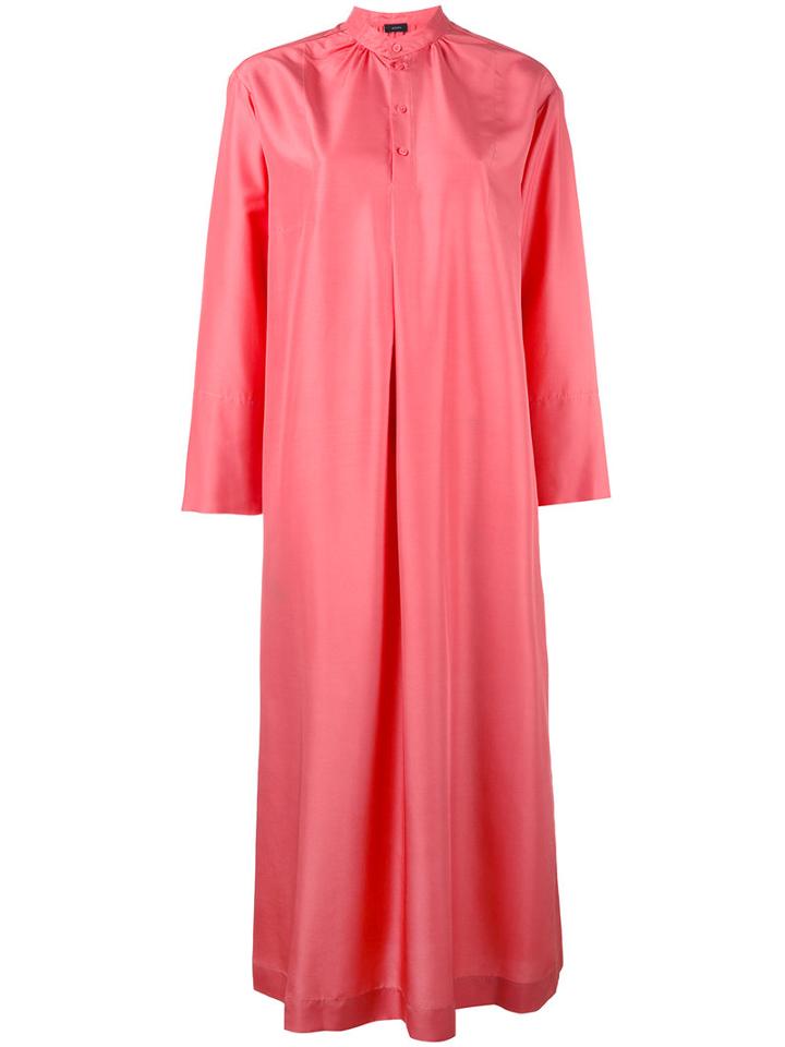 Joseph - Oversize Kaftan Dress - Women - Silk - 38, Pink/purple, Silk