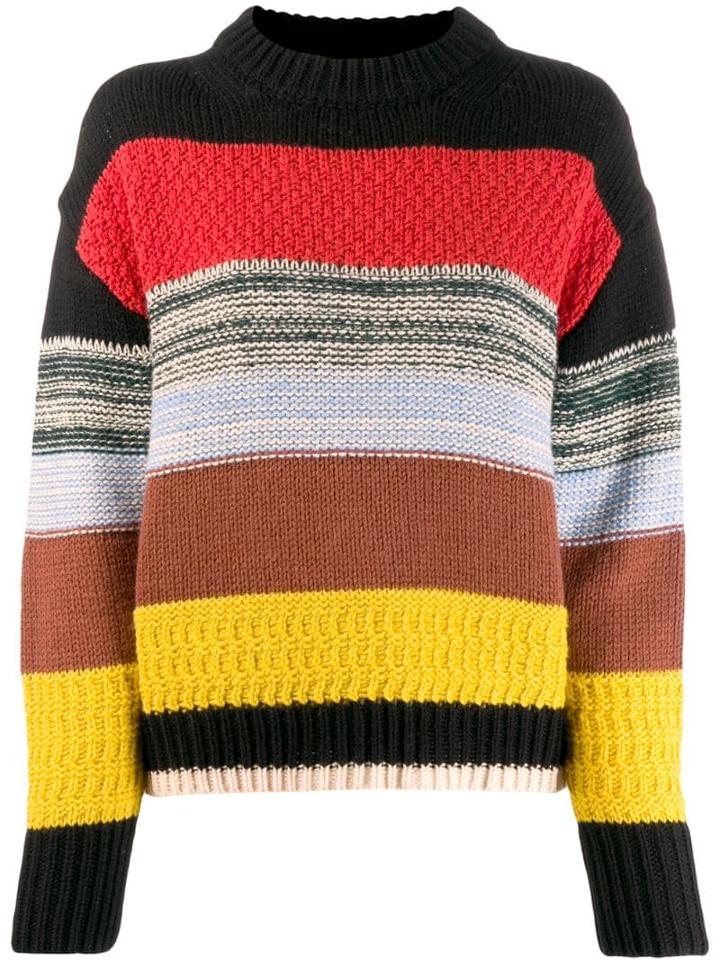 Essentiel Antwerp Striped Knitted Jumper - Black
