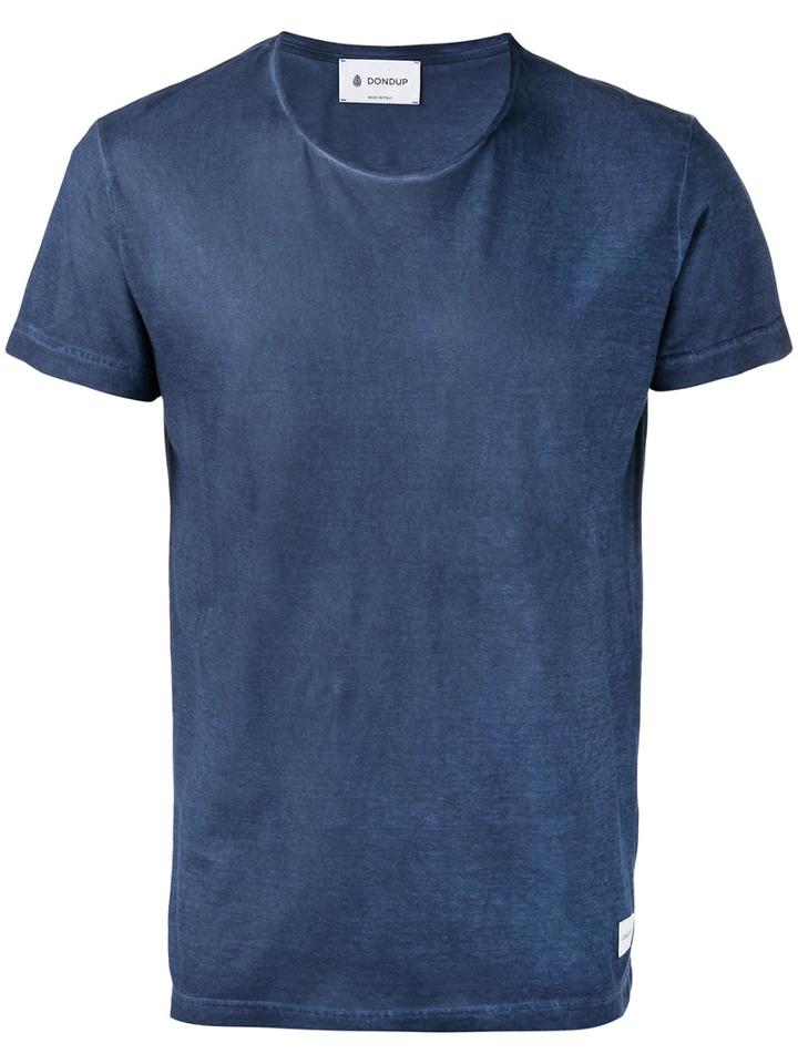 Dondup Crew Neck T-shirt, Men's, Size: Xl, Blue, Cotton