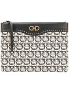 Salvatore Ferragamo Gancini Clutch Bag - Neutrals