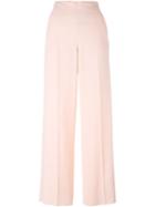 M Missoni Wide Leg Trousers, Women's, Size: 38, Pink/purple, Viscose/acetate/spandex/elastane/polyester