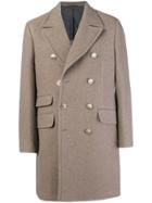 Hackett Double Breasted Coat - Nude & Neutrals