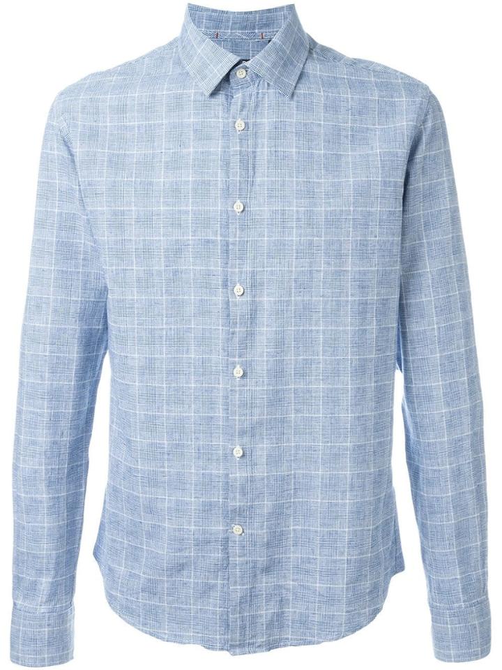 Woolrich Plaid Button Down Shirt - Blue