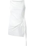 Forme D'expression 'pleated' Tank Top, Women's, Size: Small, White, Linen/flax