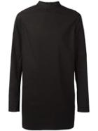 Rick Owens Moody Long Sleeve Tunic, Men's, Size: Small, Black, Cotton
