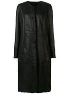 Drome Single-breasted Biker Coat - Black
