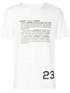 Cy Choi Dictionary Print T-shirt - White