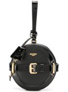 Moschino Circular Structured Clutch Bag - Black