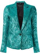 Christian Pellizzari One Button Metallic Jacket