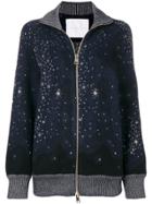 Giada Benincasa Falling Stars Zipped Front Cardigan - Blue