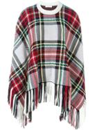 Chloé Checked Poncho, Women's, Size: Xs/s, Red, Cashmere/wool