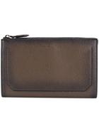 Salvatore Ferragamo Pebbled Grain Clutch Bag - Brown