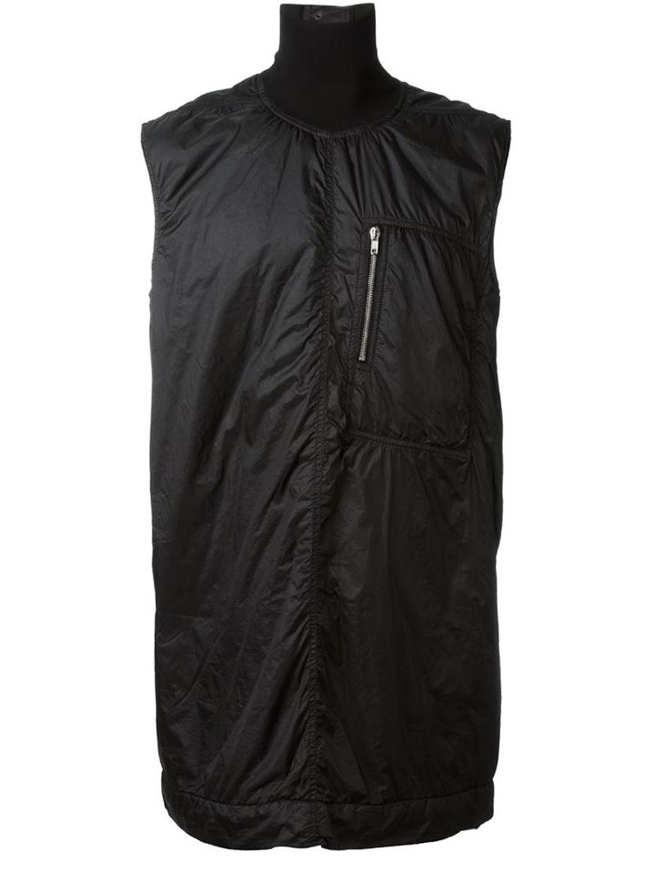 Rick Owens Drkshdw Sleeveless Funnel Neck Shirt