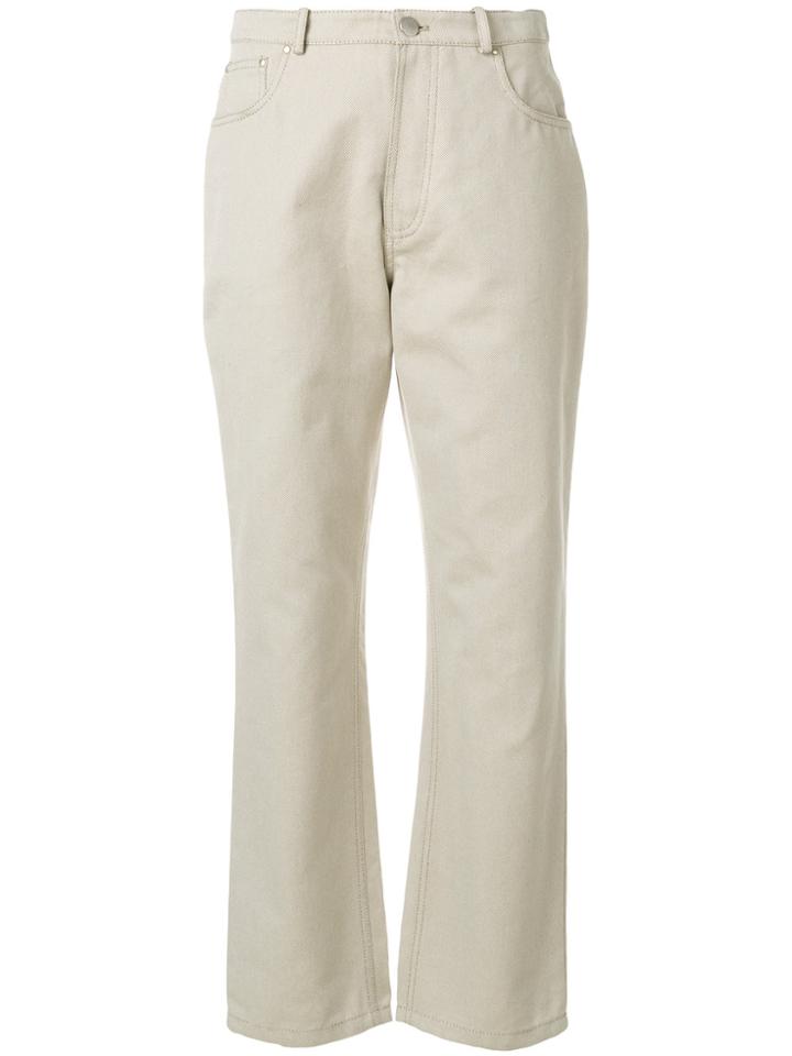 Jw Anderson Straight-leg Trousers - Nude & Neutrals